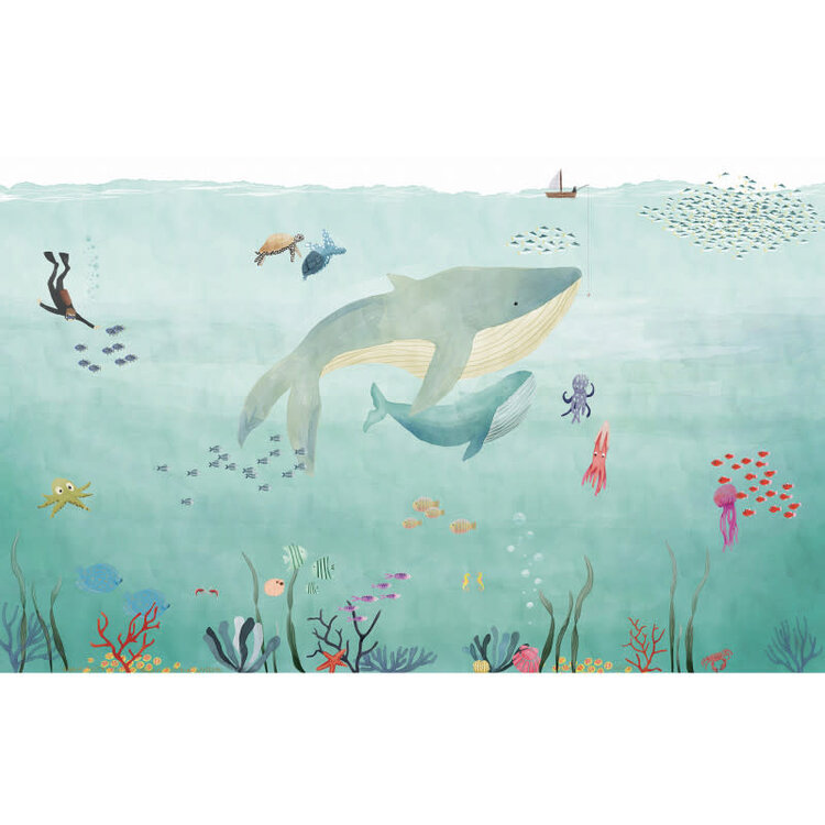 Mimi Lou Behangpapier 'Ocean'