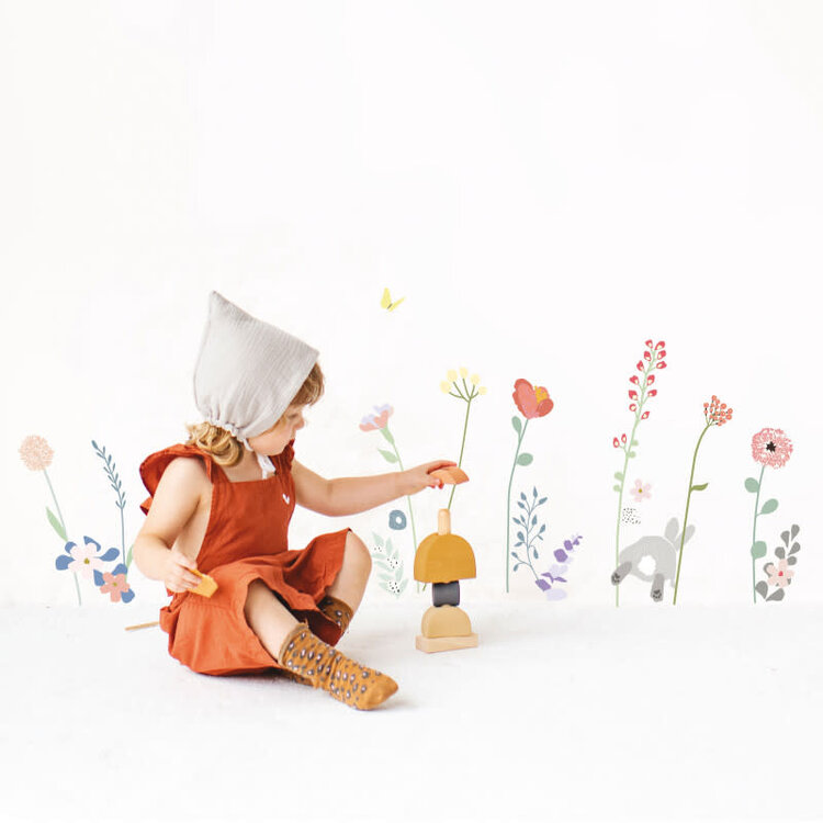 Mimi Lou Wallsticker 'Easy' - Fleurs Des Champs