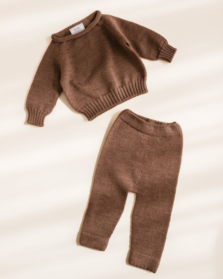 Hvid Sweater Georgette - Mocha