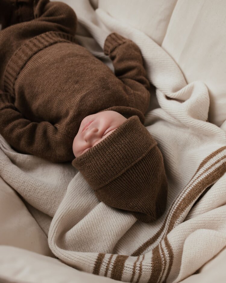 Hvid Sweater Georgette - Mocha