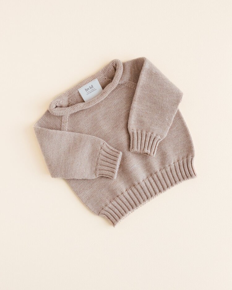 Hvid Sweater Georgette - Sand