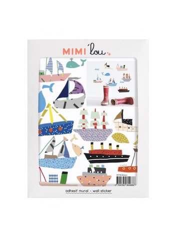 Mimi Lou Wallstickers 'Just A Touch' - Boats