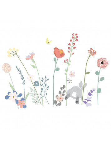 Mimi Lou Muursticker 'Easy' - Fleurs Des Champs
