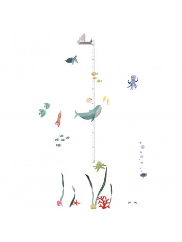 Mimi Lou Groeimeter Sticker - Ocean