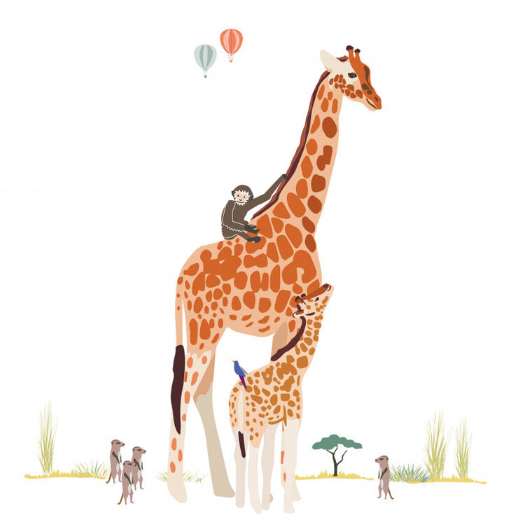 Mimi Lou Wallstickers 'Giant' - Safari