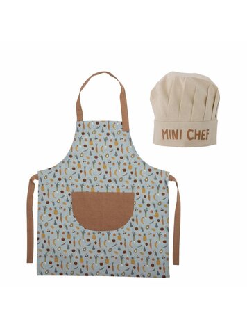 Camil Apron, Blue Set Of 2