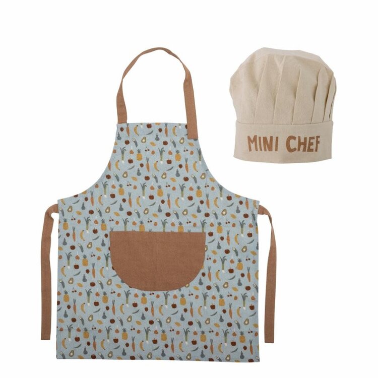 Camil Apron, Blue Set Of 2
