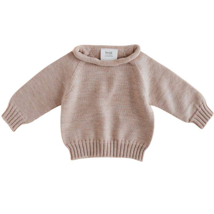 Hvid Sweater Georgette - Sand