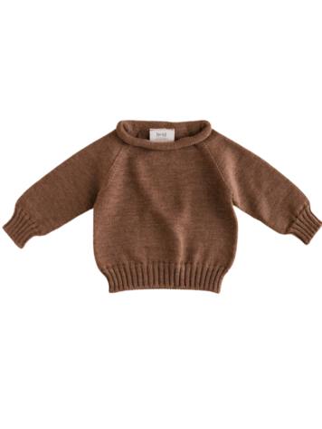 Hvid Sweater Georgette - Mocha