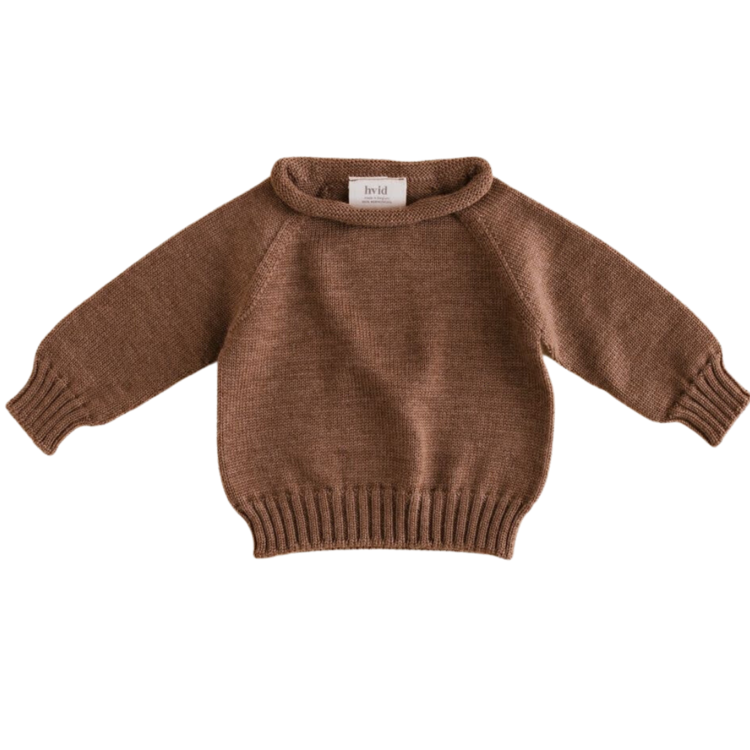 Hvid Sweater Georgette - Mocha