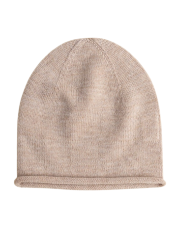 Hvid Beanie Efa - Sand