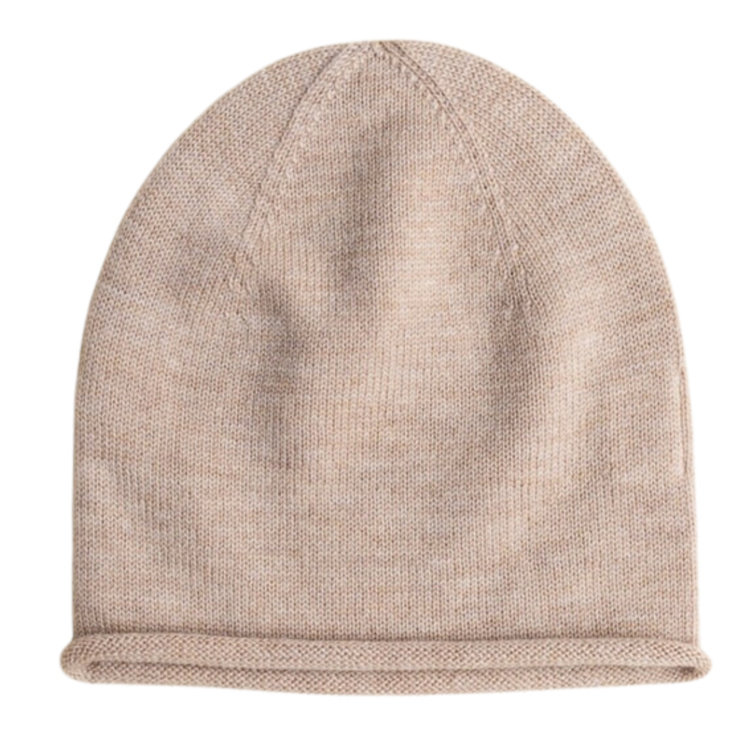 Hvid Beanie Efa - Sand