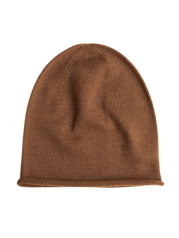 Hvid Beanie Efa - Chocolate