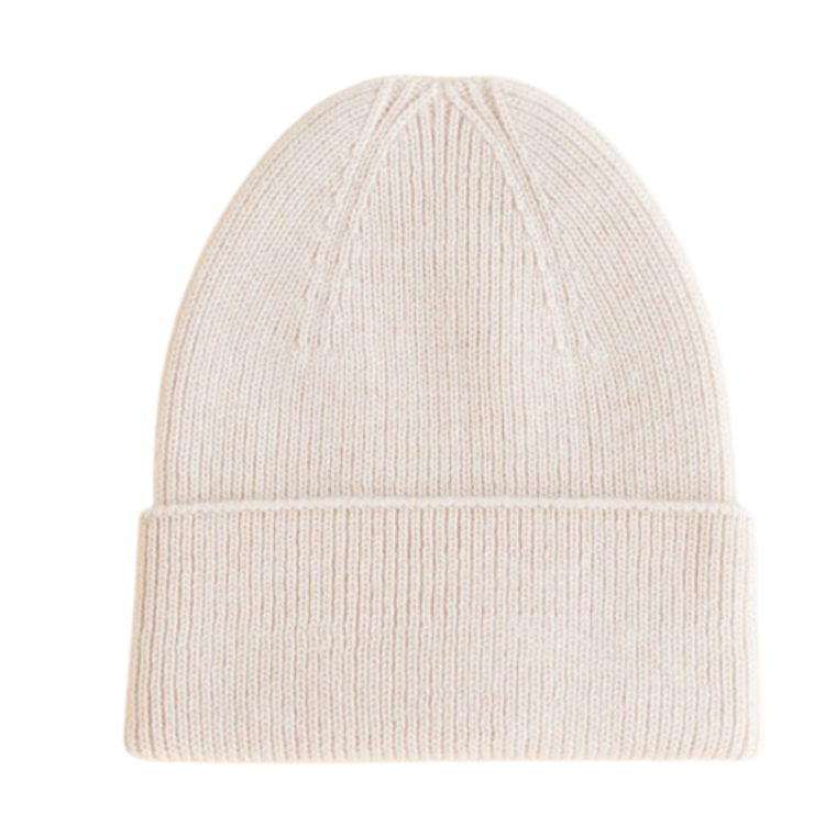 Hvid Beanie Fonzie - Cream