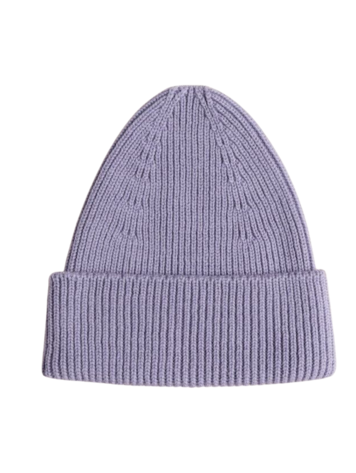 Hvid Beanie Fonzie - Lilac