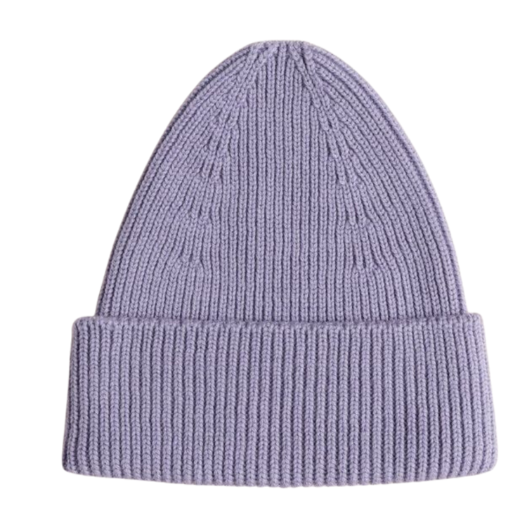 Hvid Beanie Fonzie - Lilac