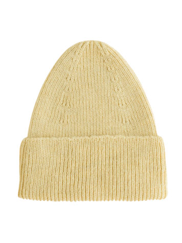 Hvid Beanie Fonzie - Light Yellow