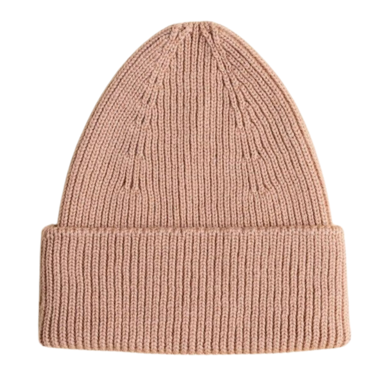 Hvid Beanie Fonzie - Rose