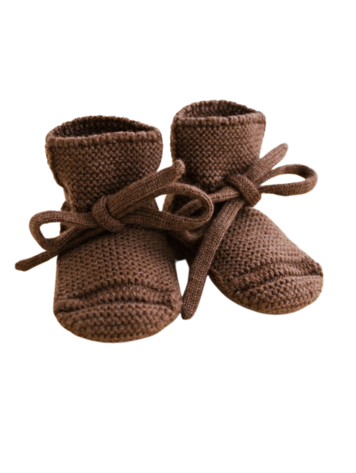 Hvid Booties - Mocha