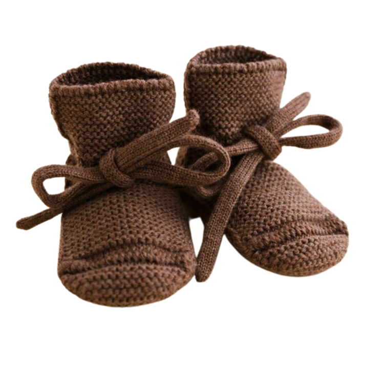 Hvid Booties - Mocha