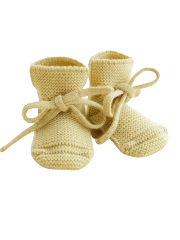 Hvid Booties - Light Yellow