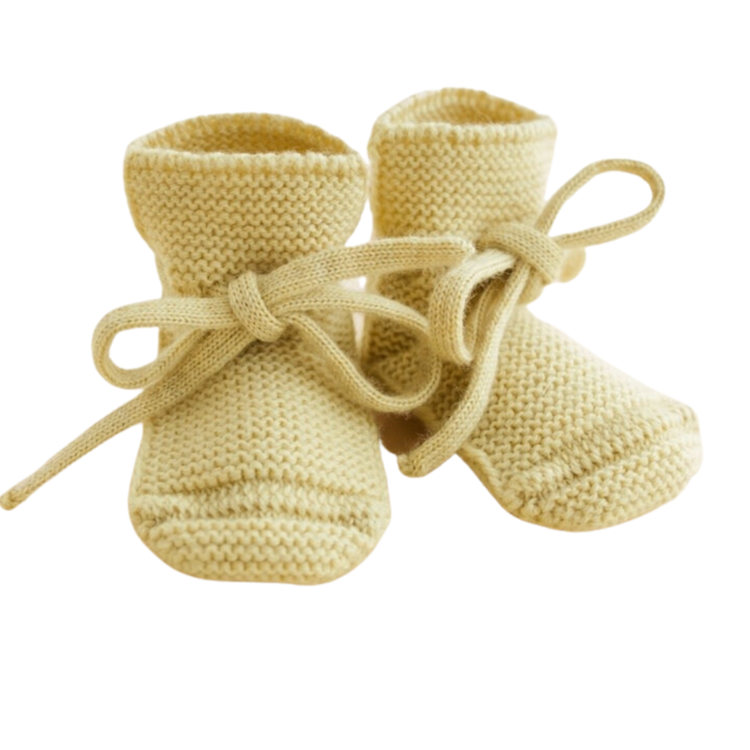 Hvid Booties - Light Yellow