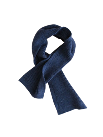 Hvid Scarf Gustave - Blue