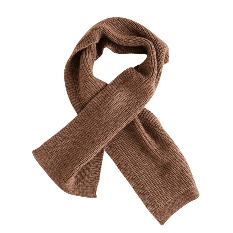 Hvid Sjaal Gustave - Mocha