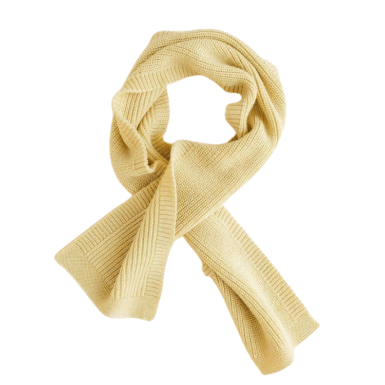 Hvid Sjaal Gustave - Light Yellow