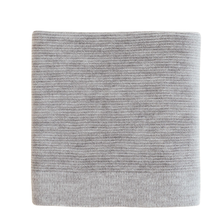 Hvid Dekentje Gust - Grey Melange