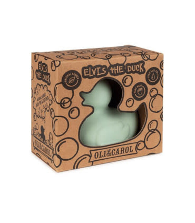 Oli & Carol Bath Toy Elvis the Duck Mint