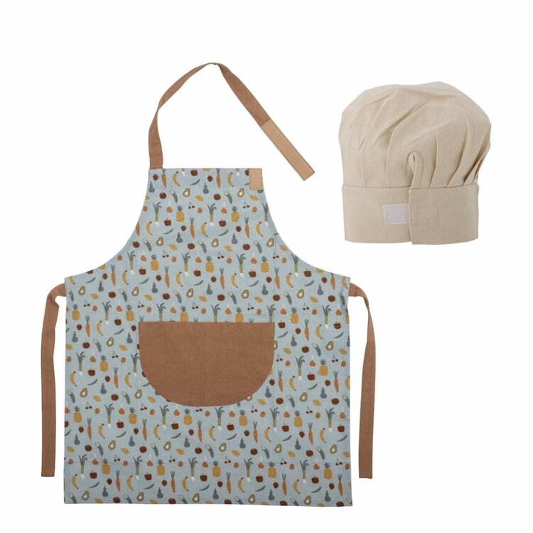 Camil Apron, Blue Set Of 2