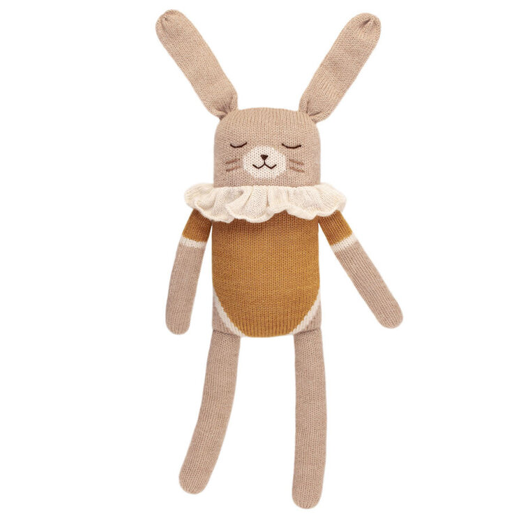Main Sauvage Big Bunny Soft Toy - Ochre Bodysuit