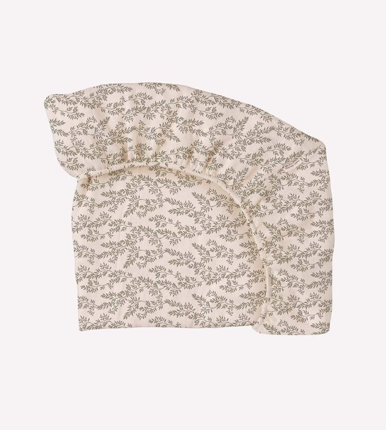 Main Sauvage Junior Hoeslaken - Bay Leaves Print