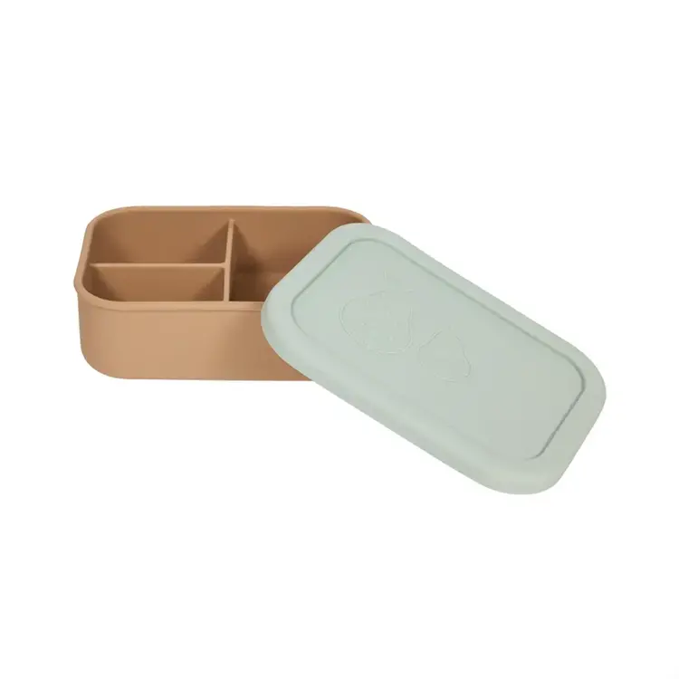 OYOY MINI Yummy Lunch Box - Small - Green/Camel