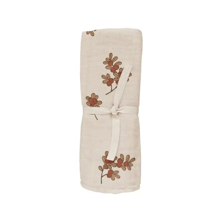 Main Sauvage Muslin Doek - Airelles print
