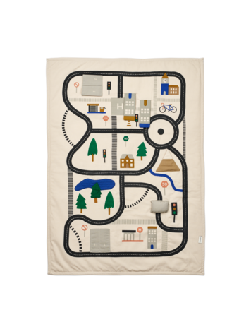 Liewood Adonna Transportable Activiteitendeken - Road Map/Sandy