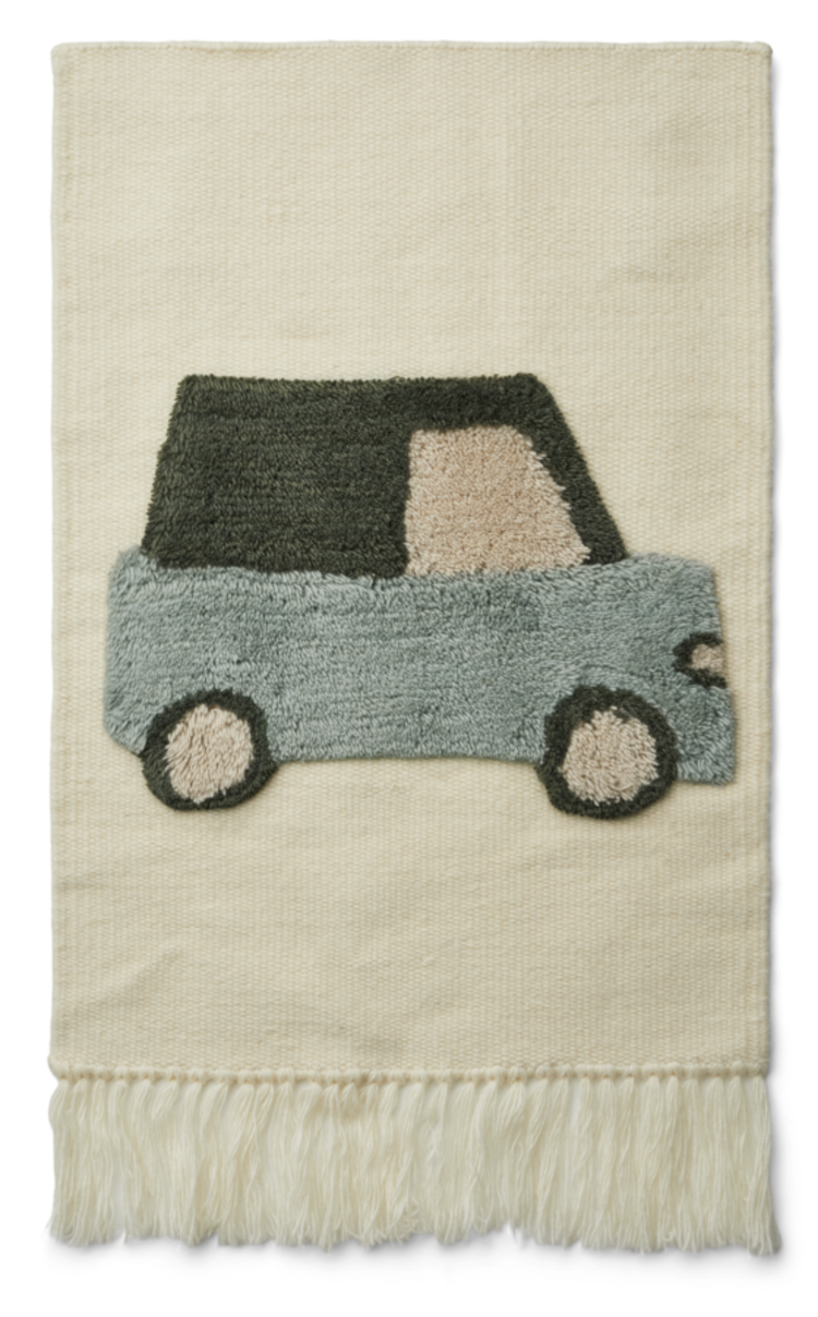 Liewood Gera Car Wandkleed - Car/Blue Fog Multi Mix