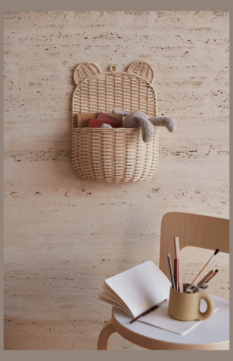 Liewood Iben Wall Basket - Natural
