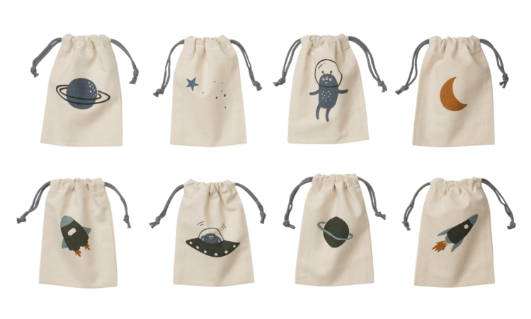 Liewood Darcey Dust Bag 8-Pack - Space