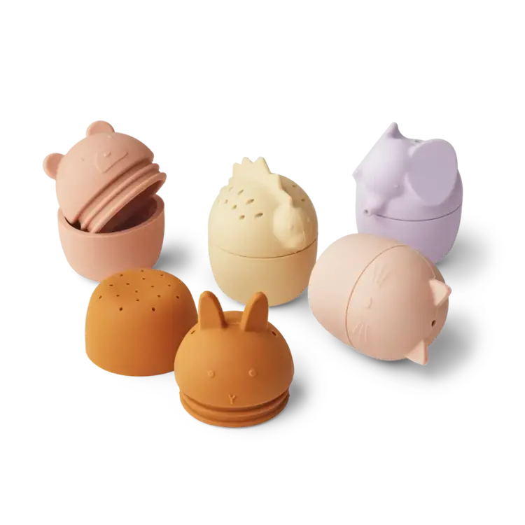 Liewood Gaby Bath Toys 5-Pack - Rose Multi Mix