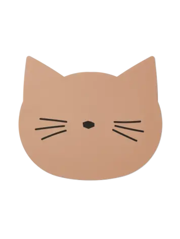 Liewood Aura Placemat - Cat Dark Rose