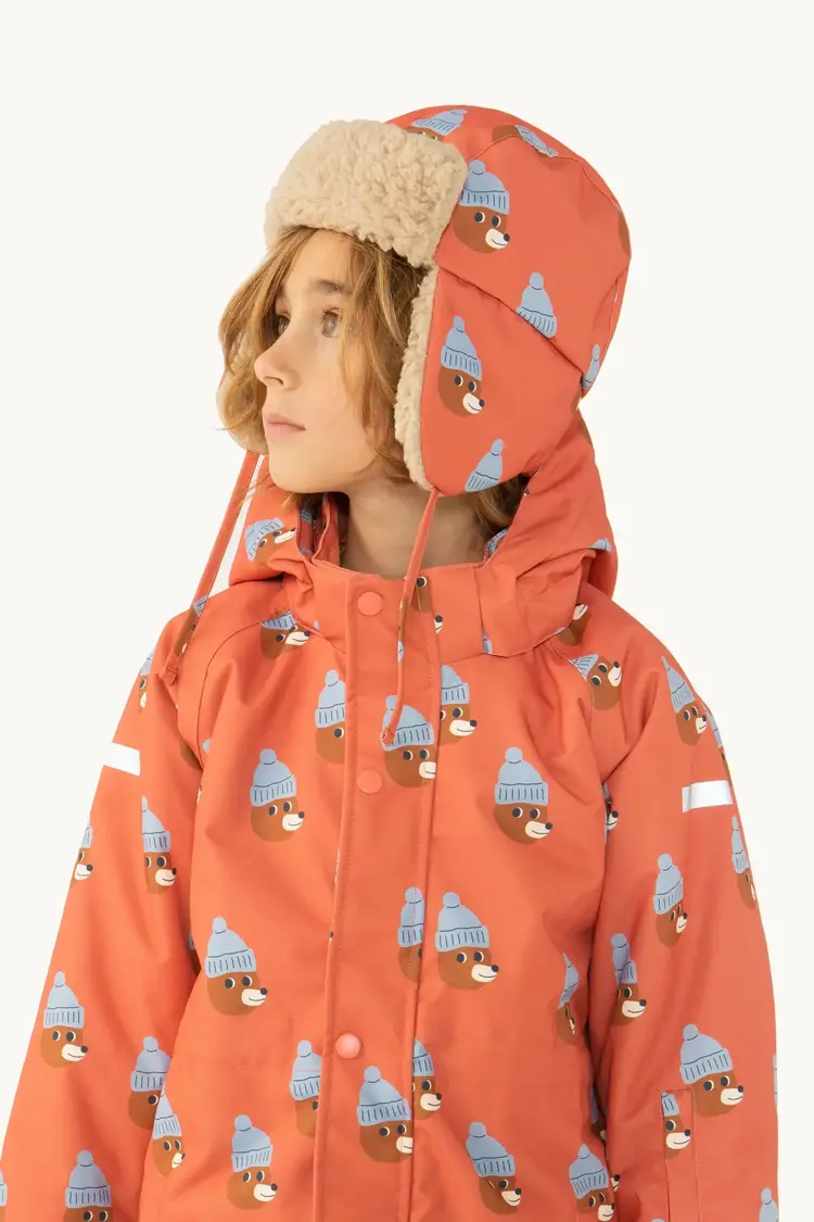 Tiny Cottons Bears Chapka - Brick