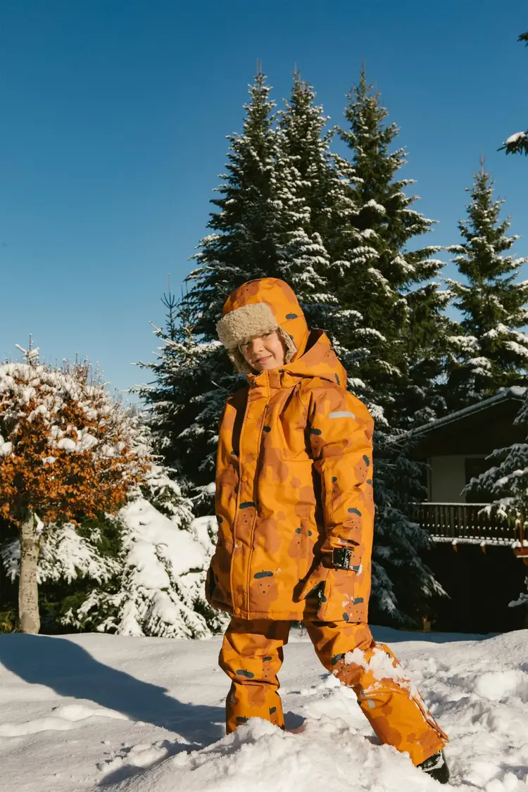 Tiny Cottons Tiny Poodle Snow Jacket - Caramel