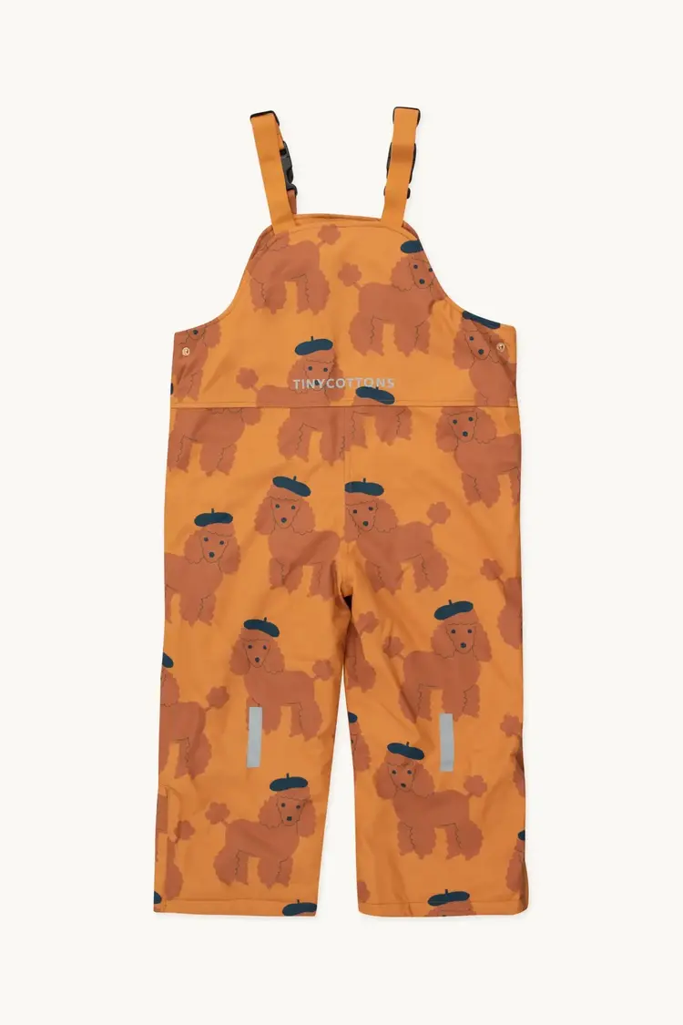 Tiny Cottons Tiny Poodle Snow Dungarees - Caramel