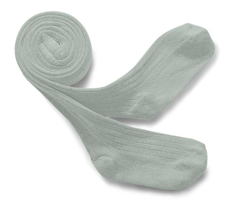 Collégien Louise Ribbed Tights - Aigue Marine