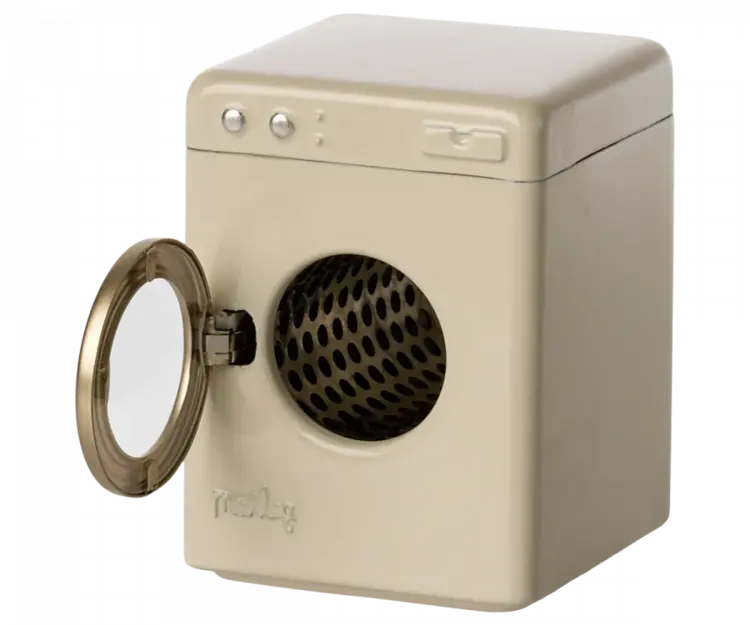 Maileg Washing Machine, Mouse - Off-white