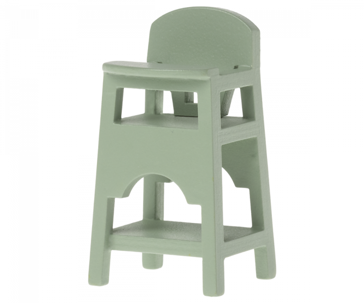 Maileg High Chair, Baby Mouse - Mint