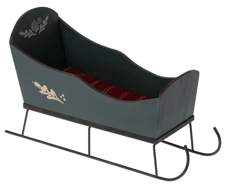 Maileg Sleigh, Medium - Green