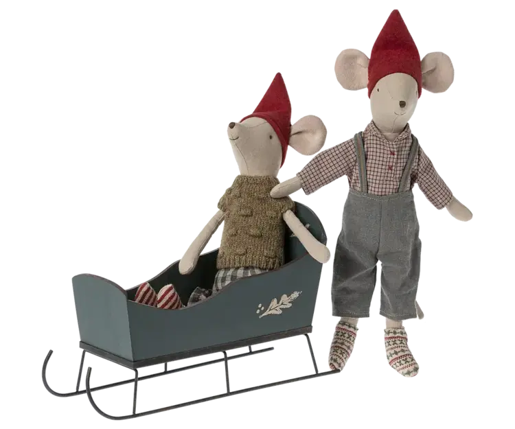 Maileg Sleigh, Medium - Green